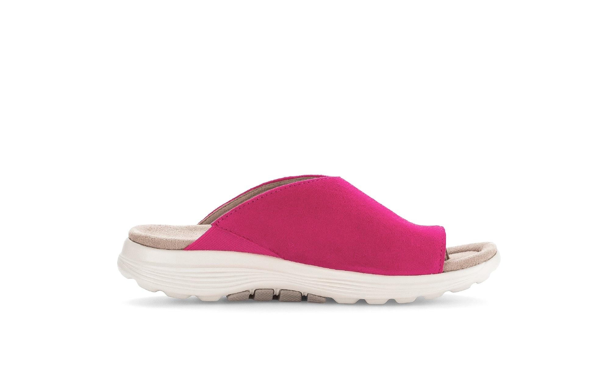 Image of Wildleder Flip Flop Damen Rosa 41