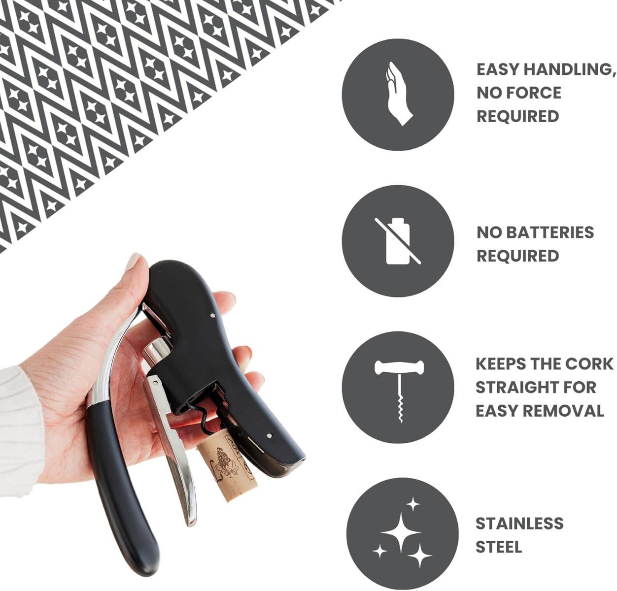 Uberstar Hebelkorkenzieher matt  