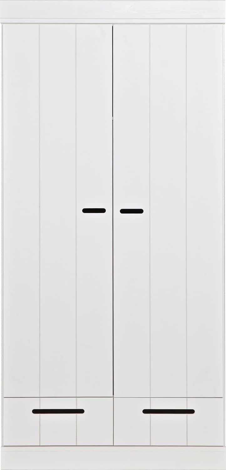 Image of Kleiderschrank Connect 2-türig 2 Schubladen Kiefer FSC weiss Kleiderschrank Connect 2-türig 2 Schubladen Kiefer FSC weiss