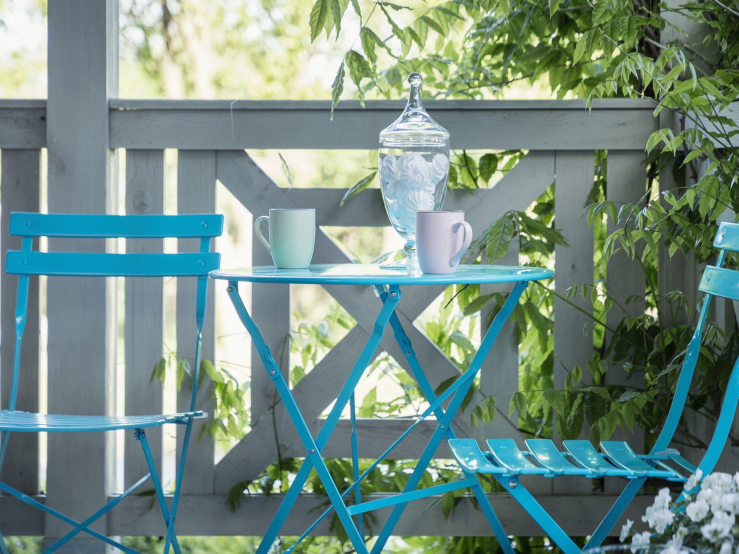 Beliani Bistro Set aus Stahl Modern FIORI  