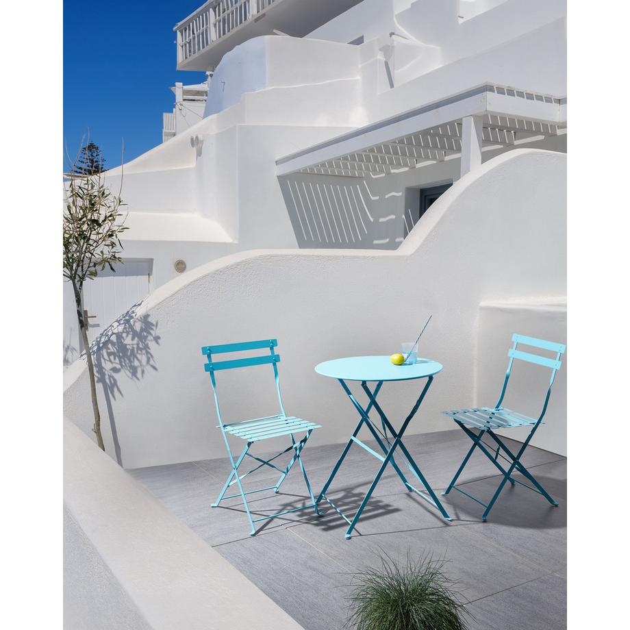 Beliani Bistro Set aus Stahl Modern FIORI  