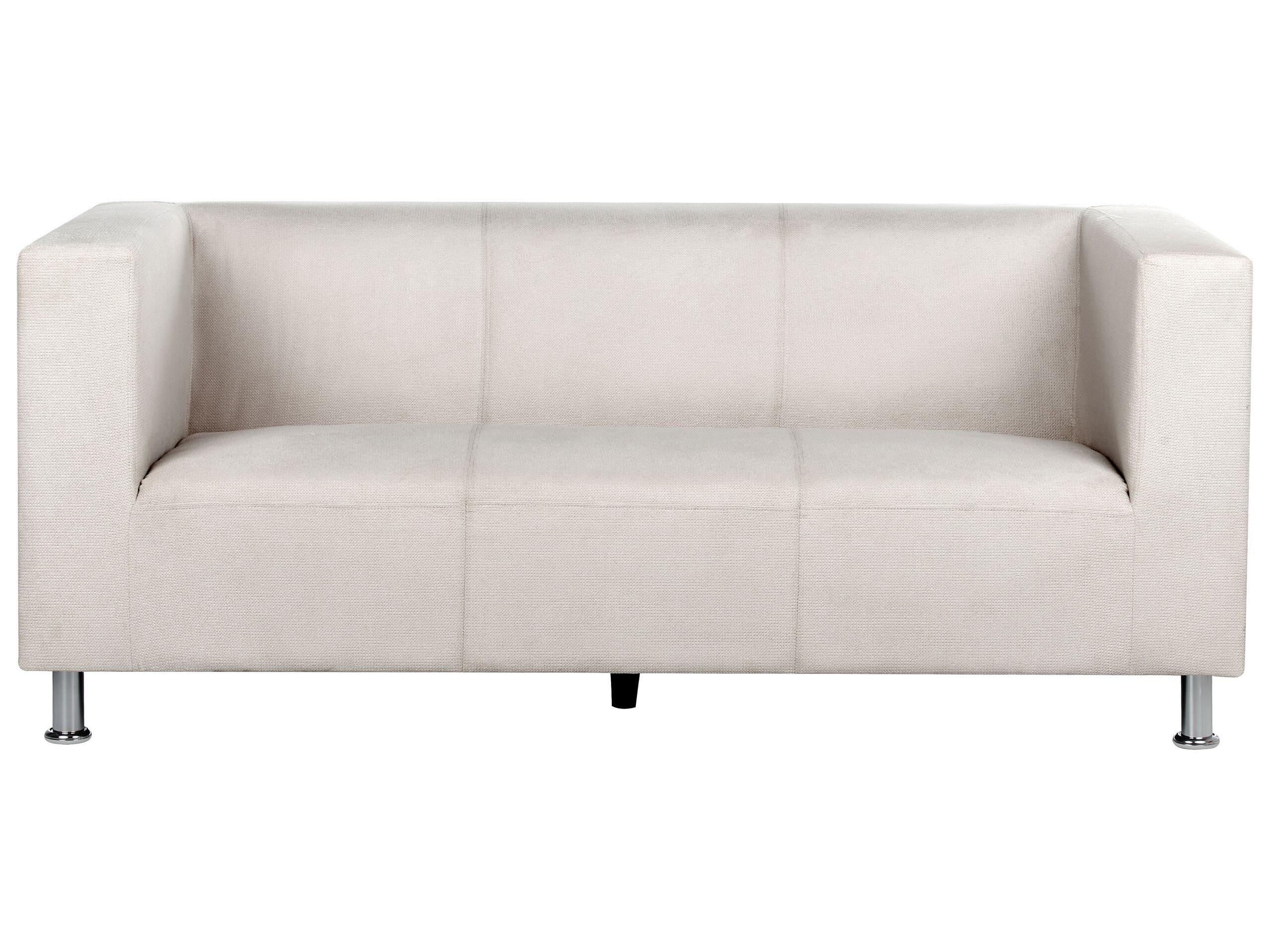 Beliani Canapé 3 places en Tissu chenille Glamour FLORO  