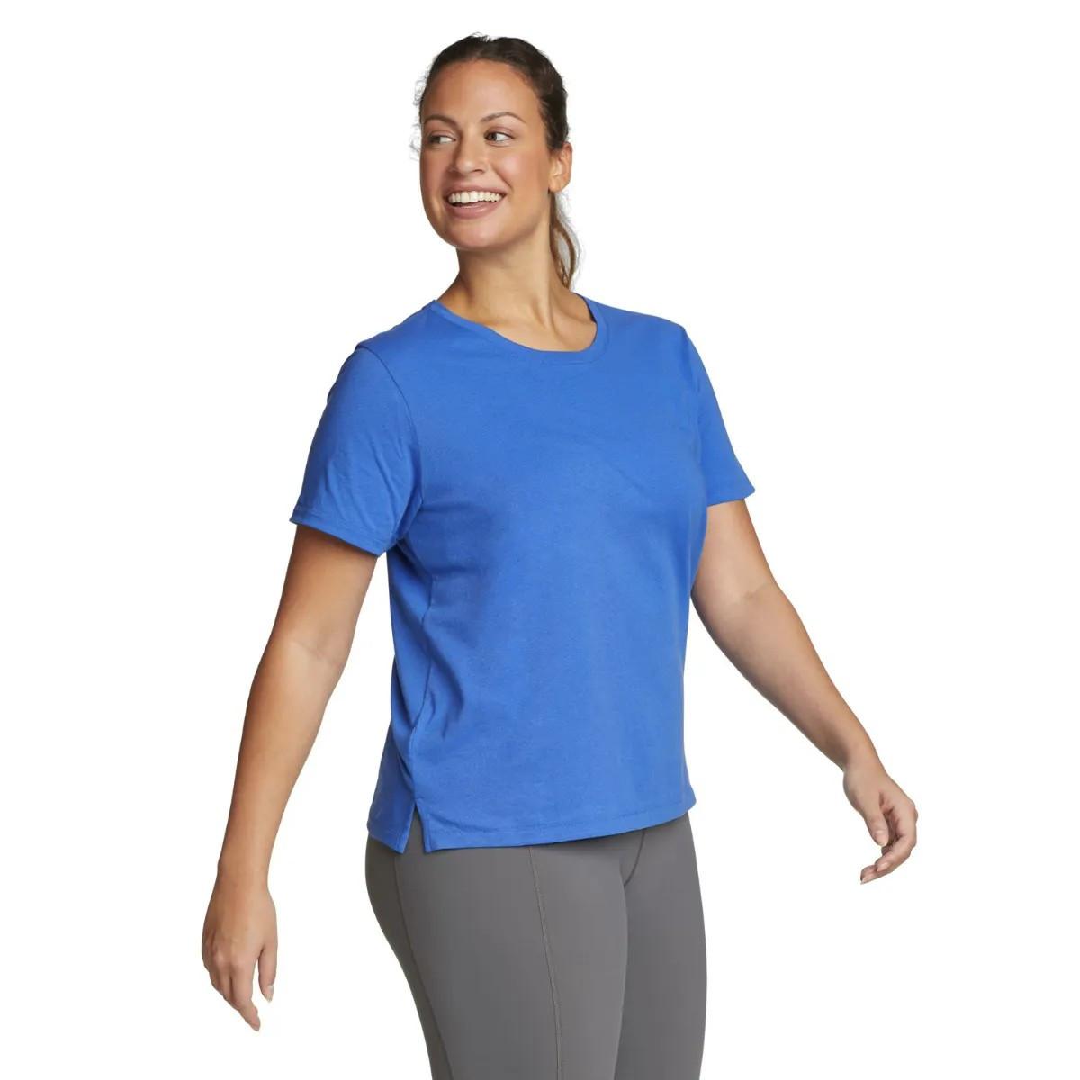 Image of Everyday Essentials Tshirt Rundhalsausschnitt Damen Blau L