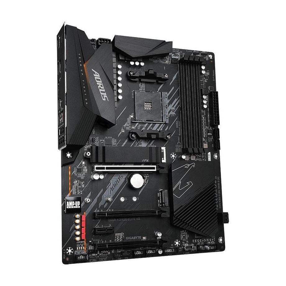 Gigabyte  B550 AORUS ELITE V2 Scheda madre - CPU AMD Ryzen 5000, VRM a 12+2 fasi, fino a 4733 MHz DDR4, 1xPCIe 4.0 + 1xPCIe 3.0 M.2, LAN 2.5GbE, USB 3.2 Gen 2 