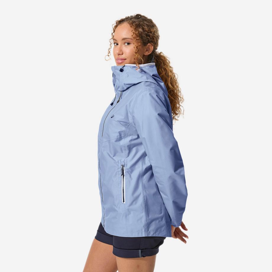 DECATHLON  Veste de voile imperméable - veste de pluie Femme - Sailing 100 bleu 