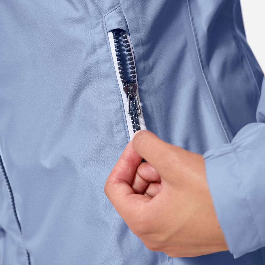 DECATHLON  Veste de voile imperméable - veste de pluie Femme - Sailing 100 bleu 
