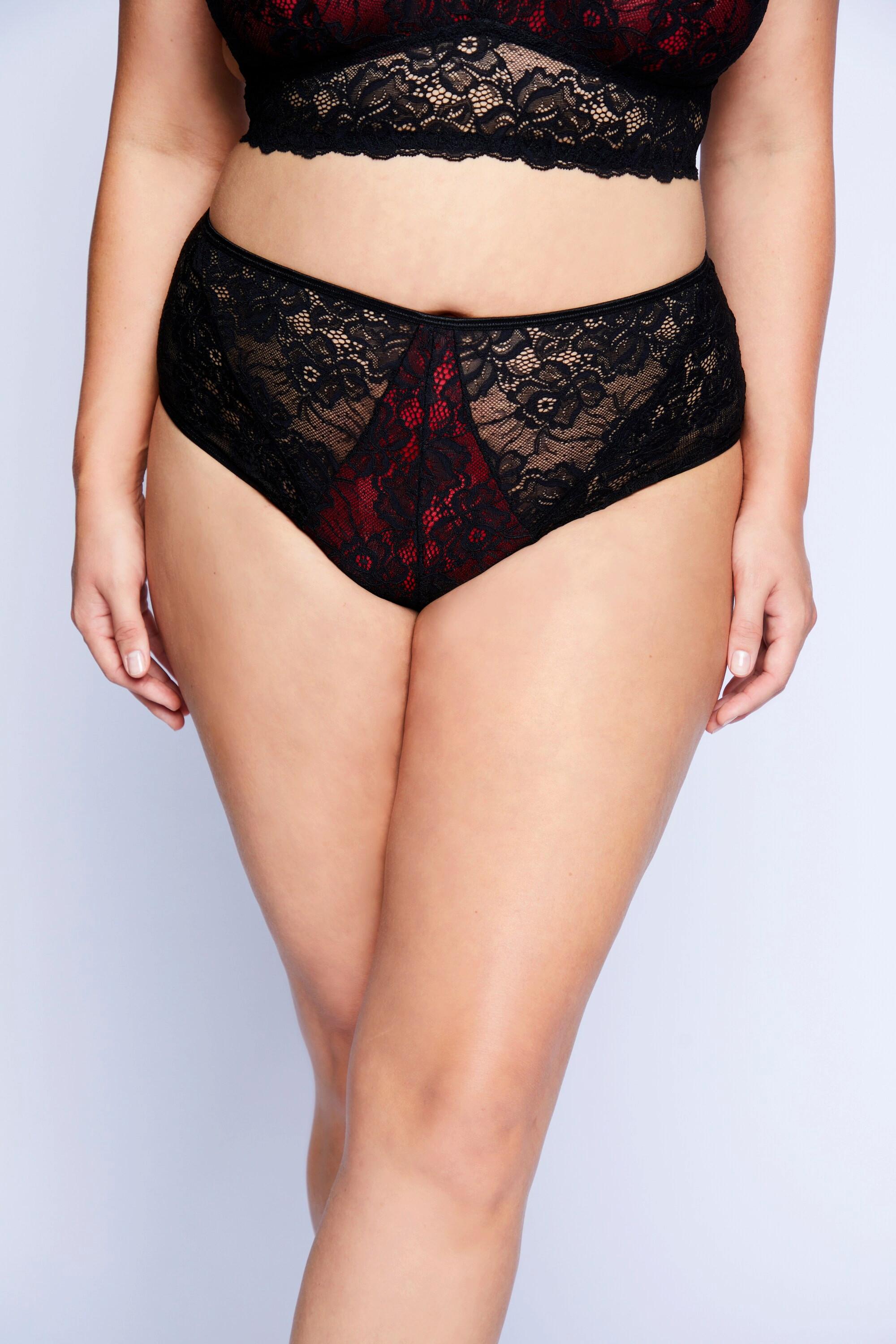 Ulla Popken  Taillenslip, Ouvert, Criss-Cross 