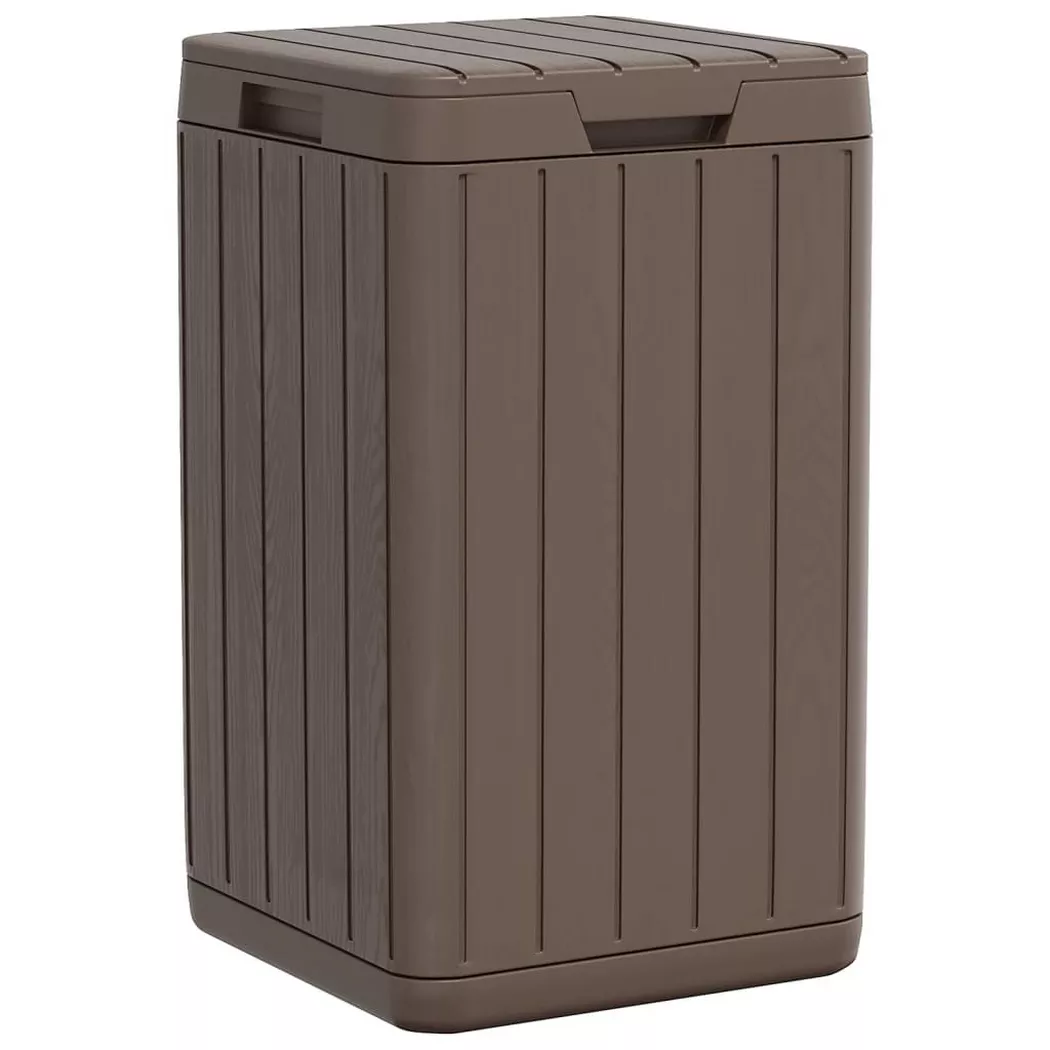 vidaXL Tuinafvalbak 38x38x65 cm polypropeen bruin364226