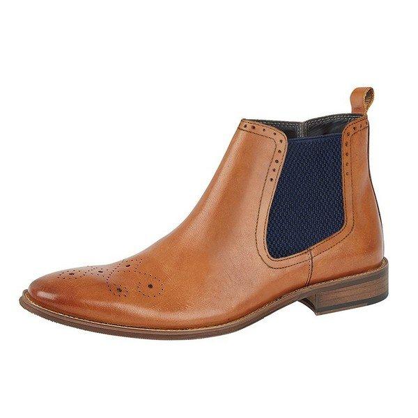 Image of Stiefeletten, Leder Herren Tan 47