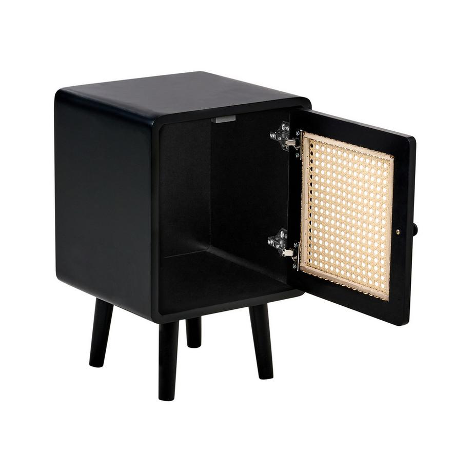 Beliani Table de chevet en MDF Rustique LEFROY  