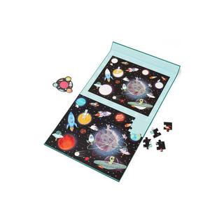 Scratch  Puzzle Magnetisches Entdeckerpuzzle Weltraum (80Teile) 