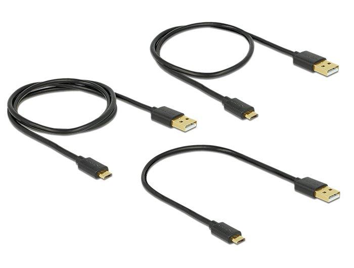 Image of 83680 USB Kabel USB 2.0 USB A Micro-USB B Schwarz