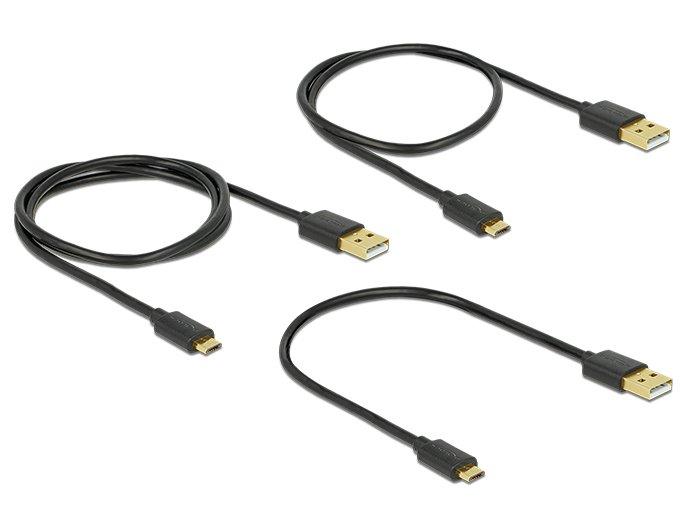 DeLock  83680 USB Kabel USB 2.0 USB A Micro-USB B Schwarz 