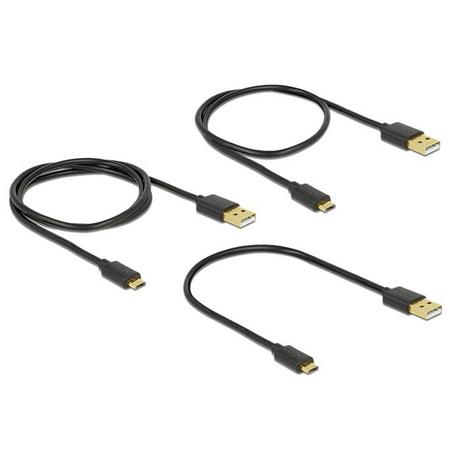 DeLock  83680 USB Kabel USB 2.0 USB A Micro-USB B Schwarz 