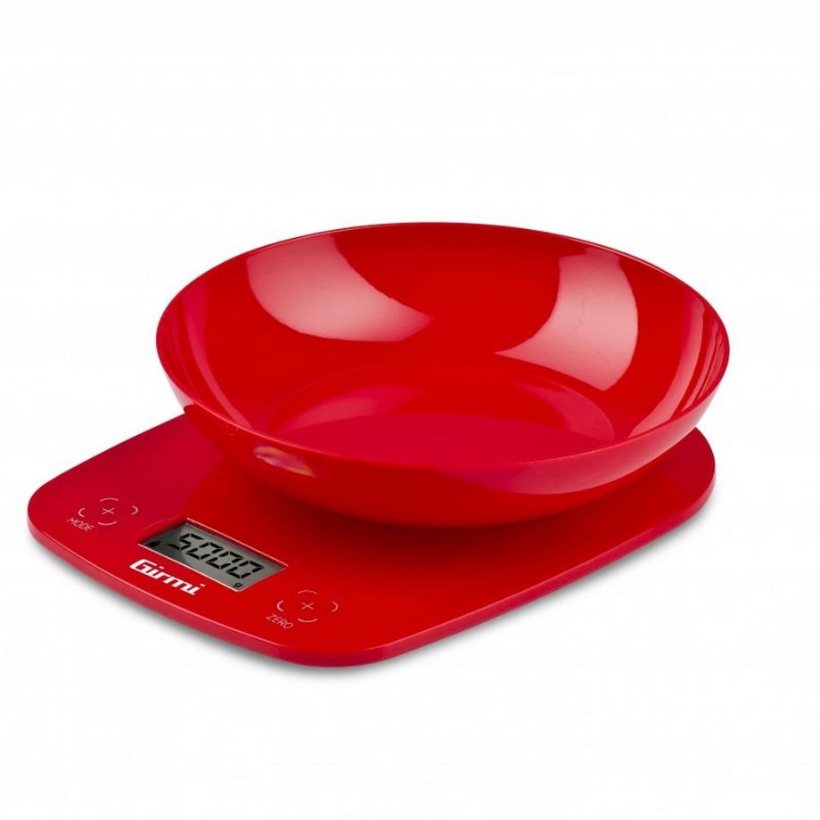 Girmi PS01 Rouge Comptoir Rond Balance de ménage électronique