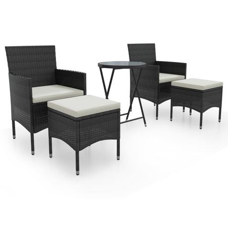 VidaXL set bistrot da giardino Polirattan  