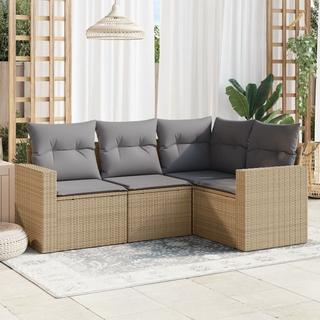 VidaXL set divano da giardino Polirattan  