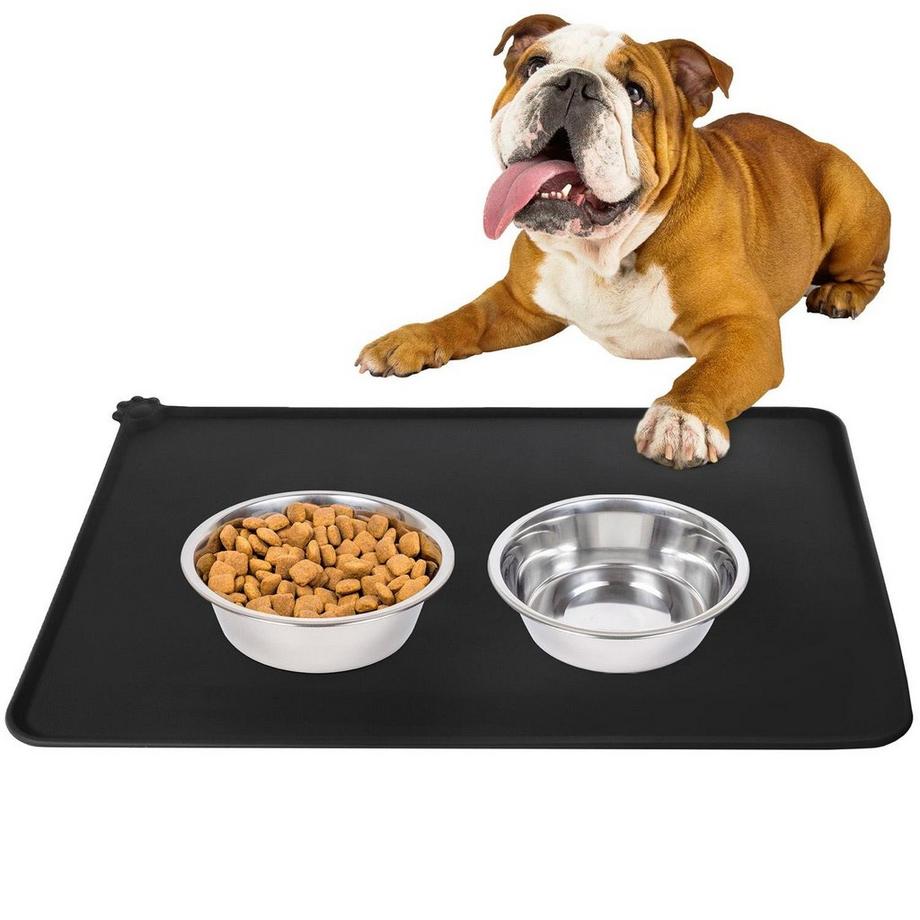 eStore  Tapis de bol alimentaire en silicone - Noir 