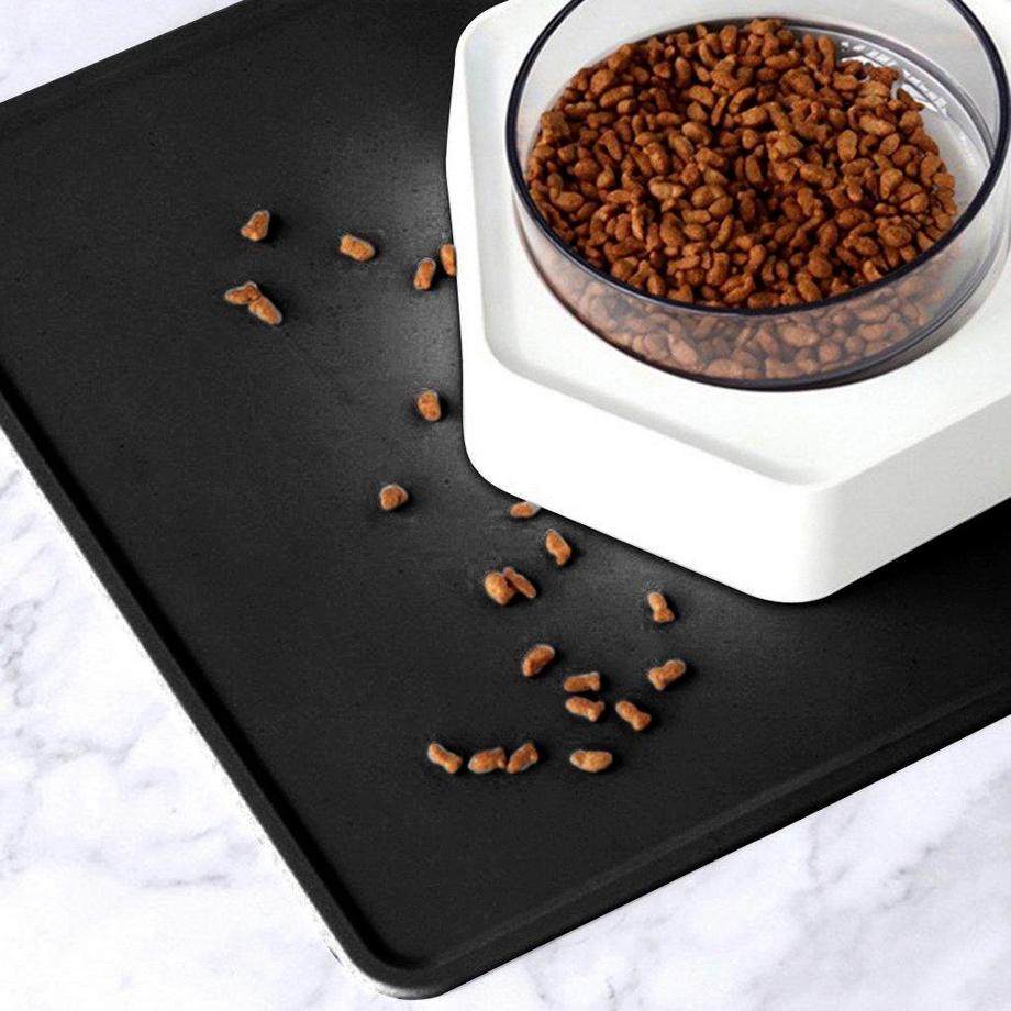 eStore  Tapis de bol alimentaire en silicone - Noir 