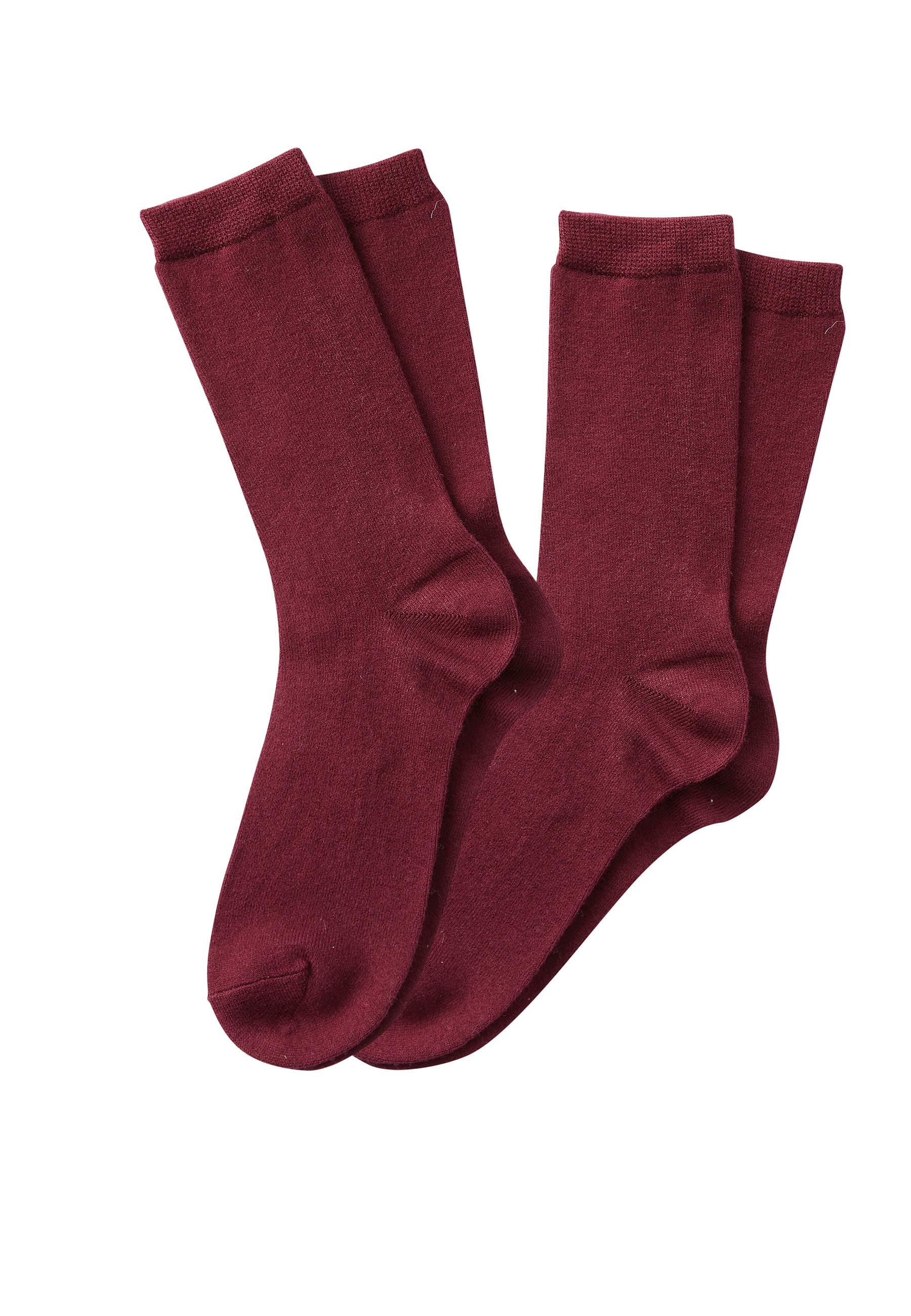 Image of 2er-pack Wadensocken Mit Kaschmir Herren Rot 42-44
