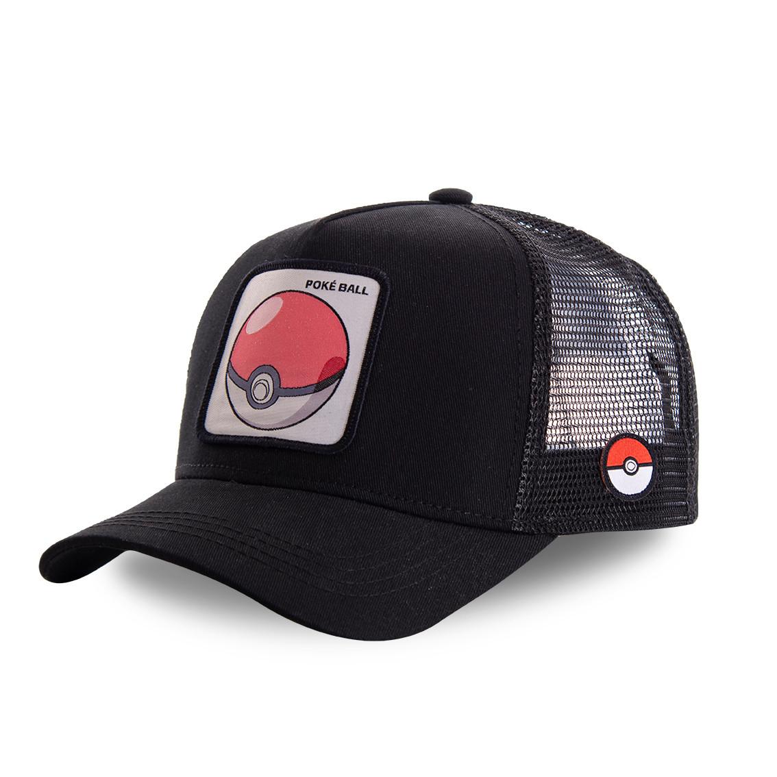 Image of Mütze - Trucker - Pokemon - Pokeball Herren Schwarz ONE SIZE