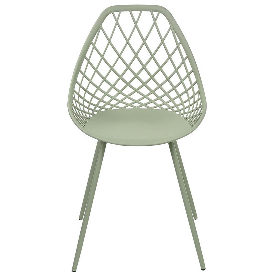 Beliani Esszimmerstuhl 2er Set aus Kunststoff Modern CANTON II  