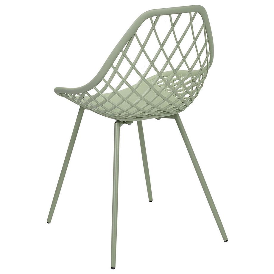 Beliani Esszimmerstuhl 2er Set aus Kunststoff Modern CANTON II  