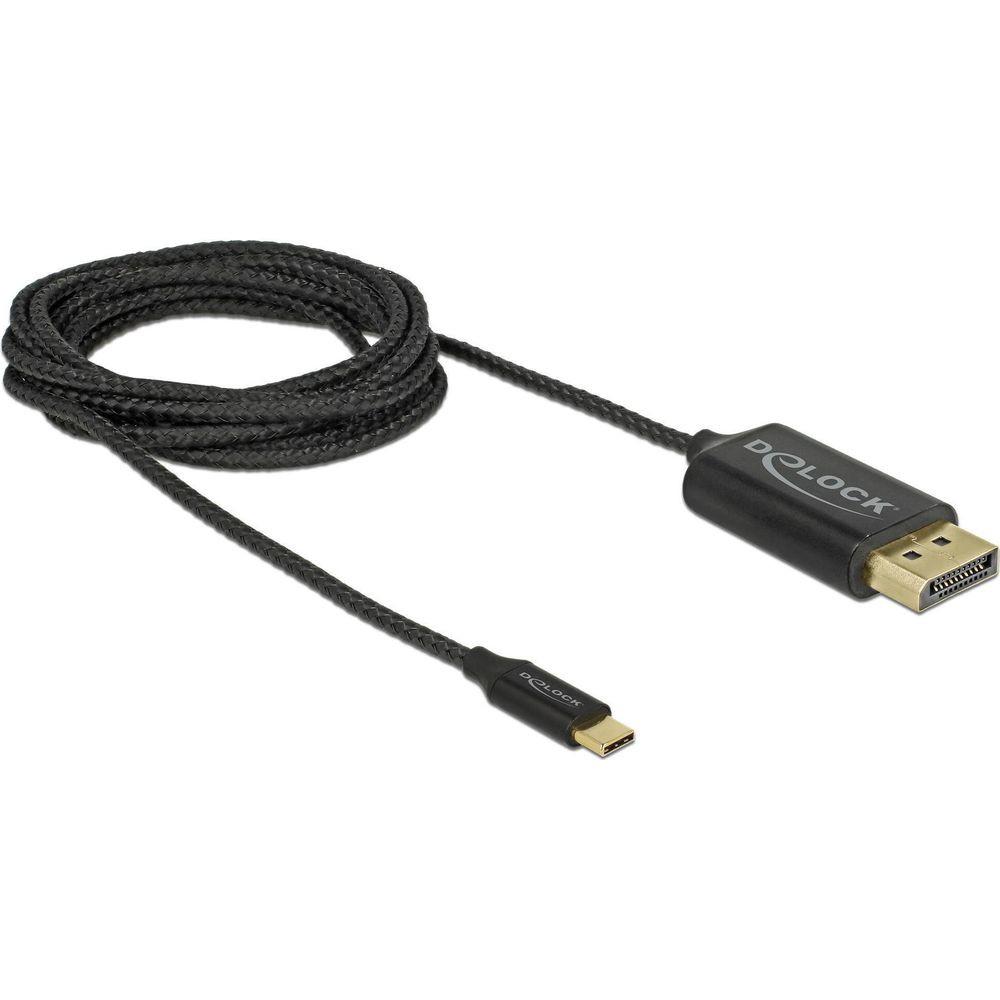 DeLock  Câble  USB Type-C - Câble coaxial DisplayPort 