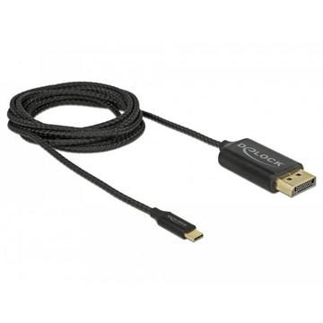 DeLOCK 83710 Videokabel-Adapter 2 m USB Typ-C DisplayPort Schwarz