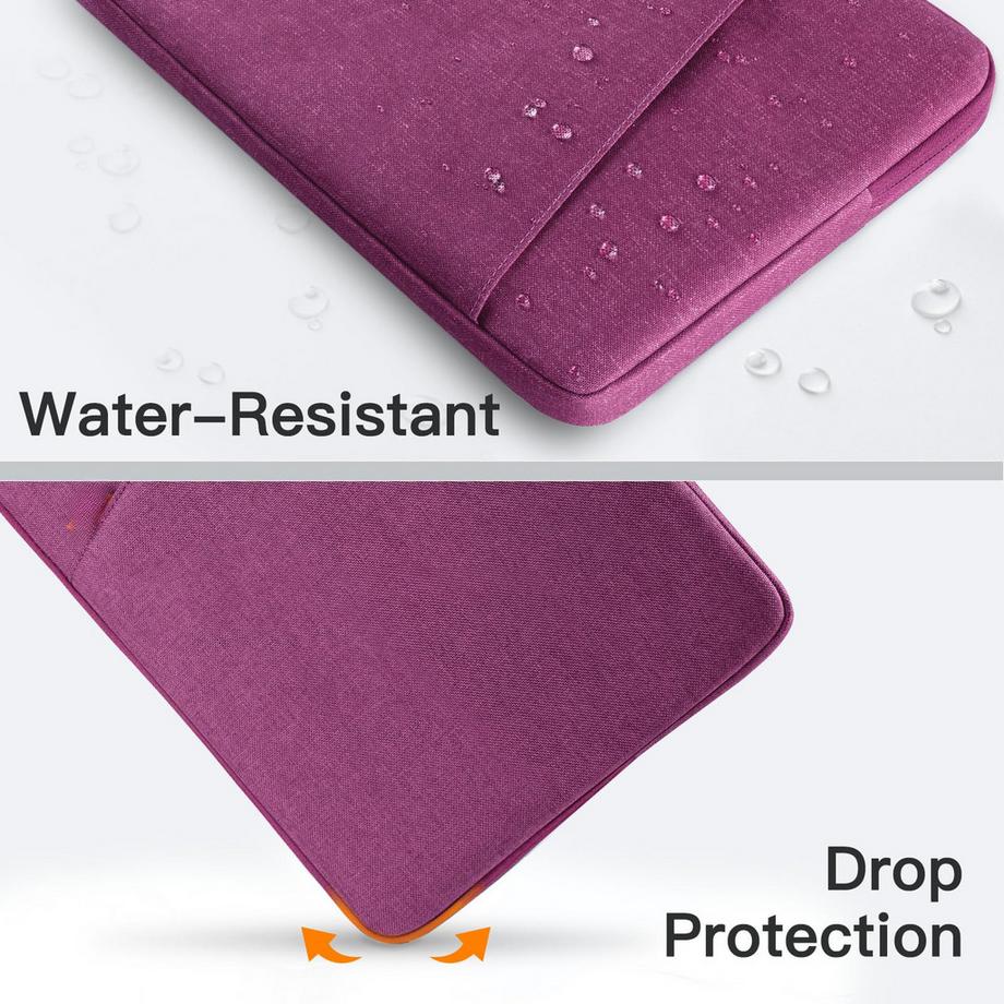 Only-bags.store Sacoche Ordinateur Portable Étanche Antichoc avec Poche Accessoires  