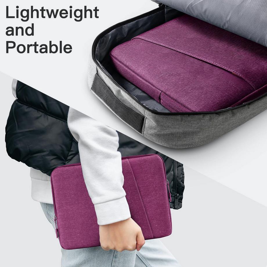 Only-bags.store Sacoche Ordinateur Portable Étanche Antichoc avec Poche Accessoires  