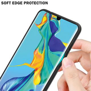 Cadorabo  Housse compatible avec Huawei P30 PRO - Coque de protection bicolore en silicone TPU et dos en verre trempé 