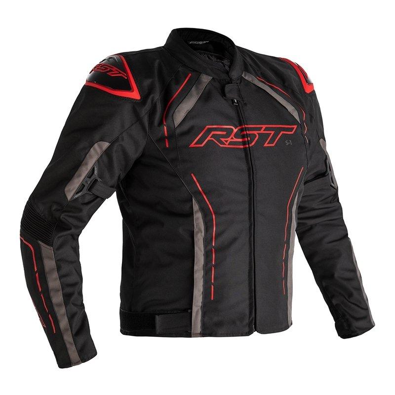 Image of Motorradjacke S-1 Unisex Schwarz / Rot S