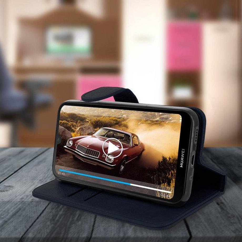 Avizar  Custodia Flip Huawei Y5 2019 Blu 