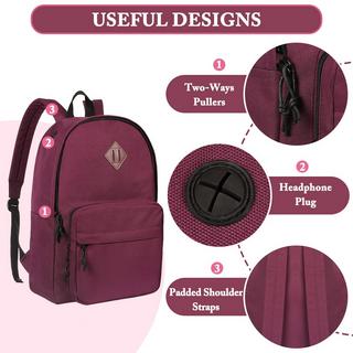 Only-bags.store Schulrucksack, klassischer leichter Rucksack Teenager College Schultasche lässiger Tagesrucksack für die Reisearbeit  