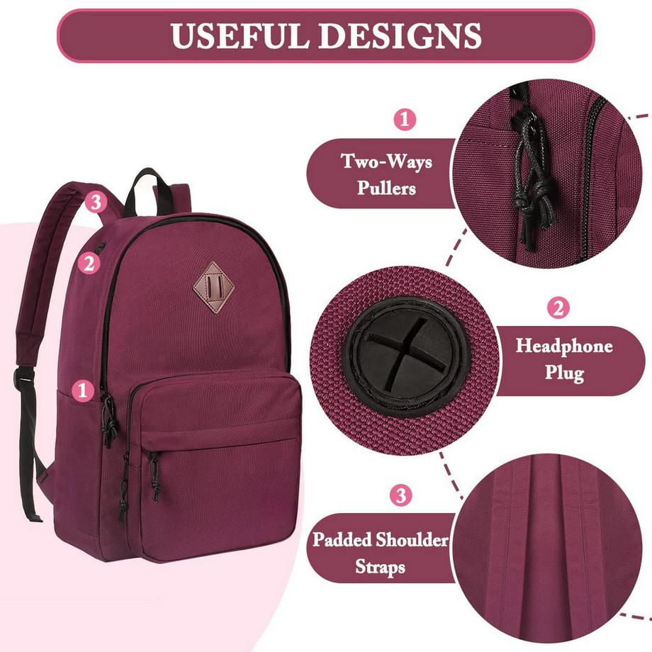 Only-bags.store Klassischer leichter Rucksack Teenager College Schultasche lässiger Tagesrucksack  
