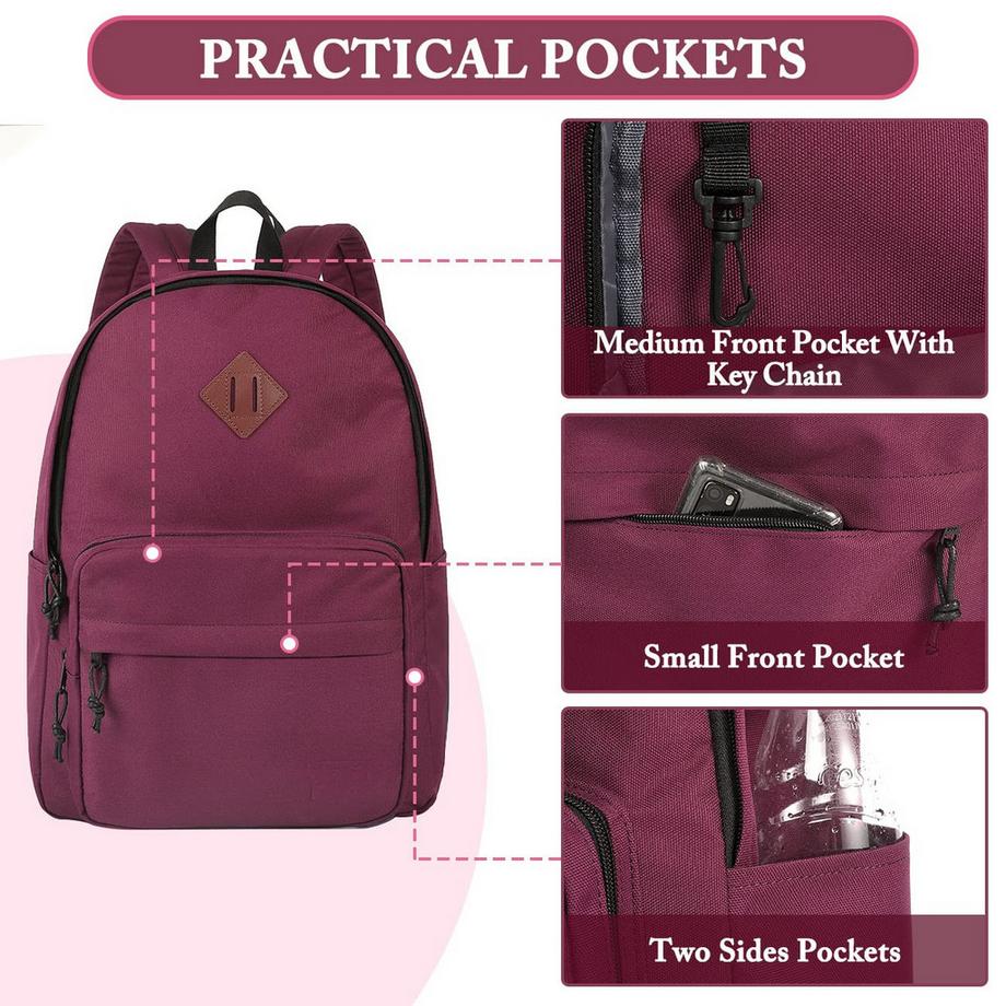 Only-bags.store Klassischer leichter Rucksack Teenager College Schultasche lässiger Tagesrucksack  