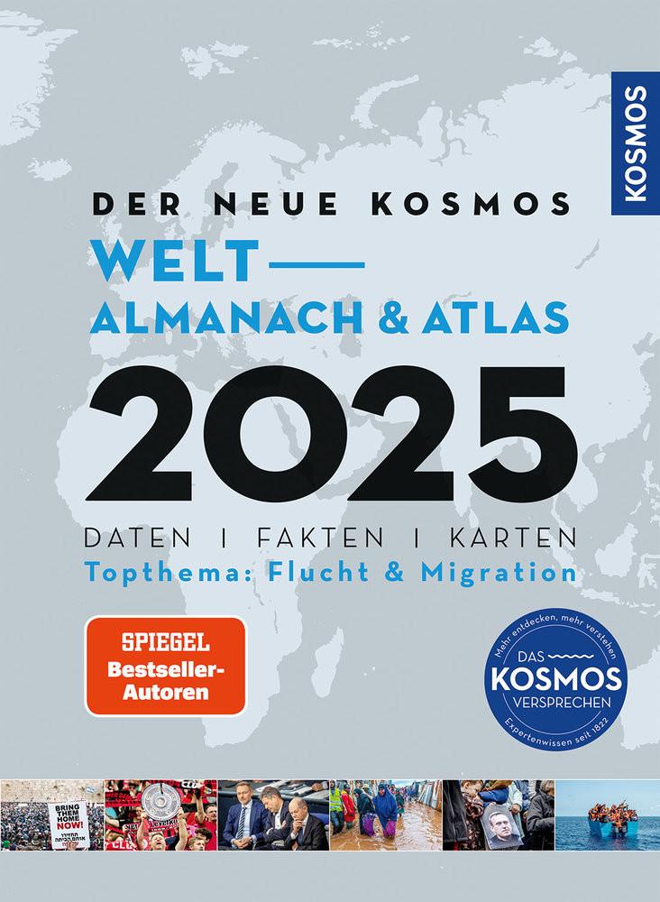 Der neue Kosmos Welt-Almanach & Atlas 2025 Aubel, Henning; Ell, Renate; Philip, Engler, Copertina rigida 