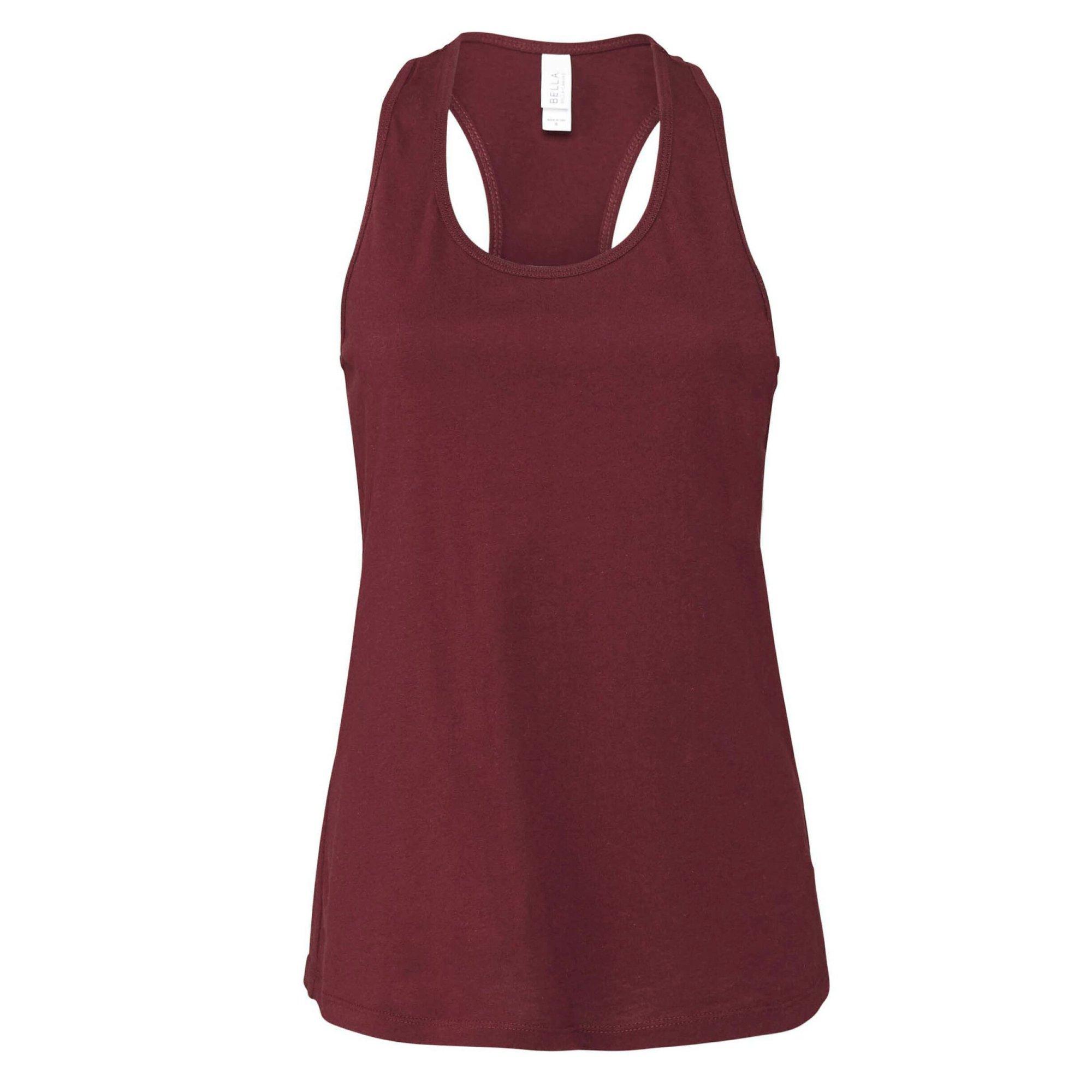 Image of Ärmelloses Oberteil Racerback Unisex Bordeaux S