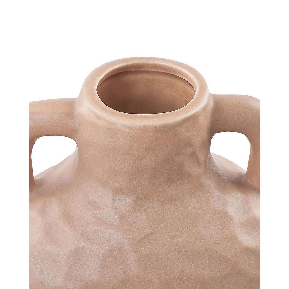 Beliani Vase à fleurs en Porcelaine Rustique VERIA  