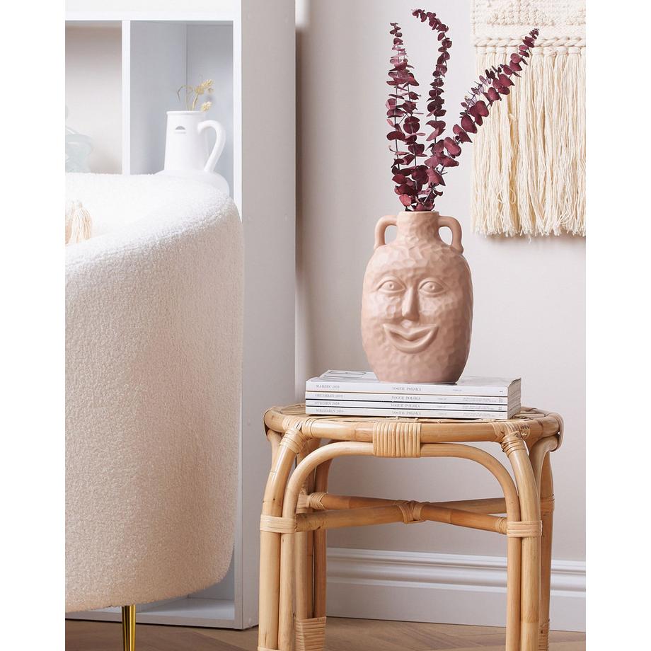 Beliani Vase à fleurs en Porcelaine Rustique VERIA  