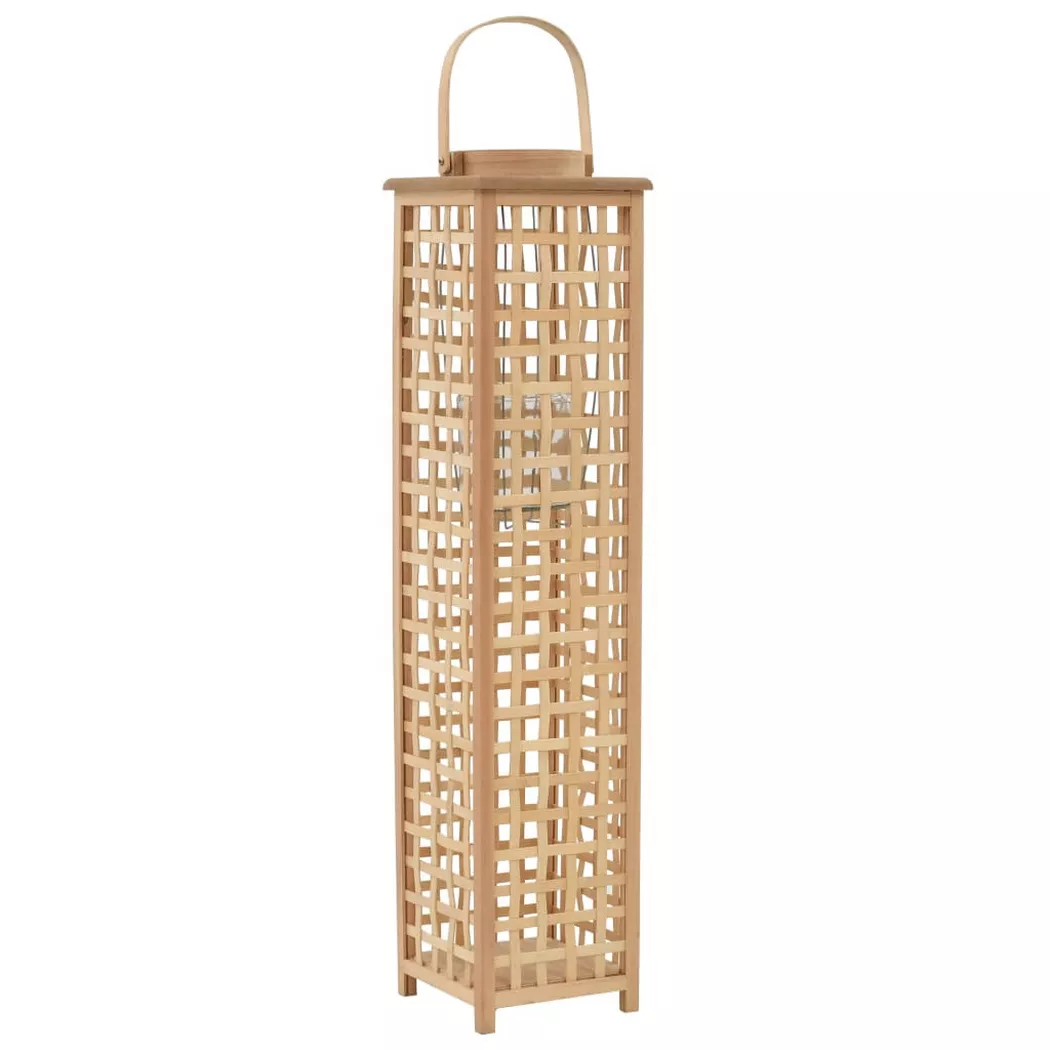 vidaXL Bougeoir suspendu Bambou Naturel