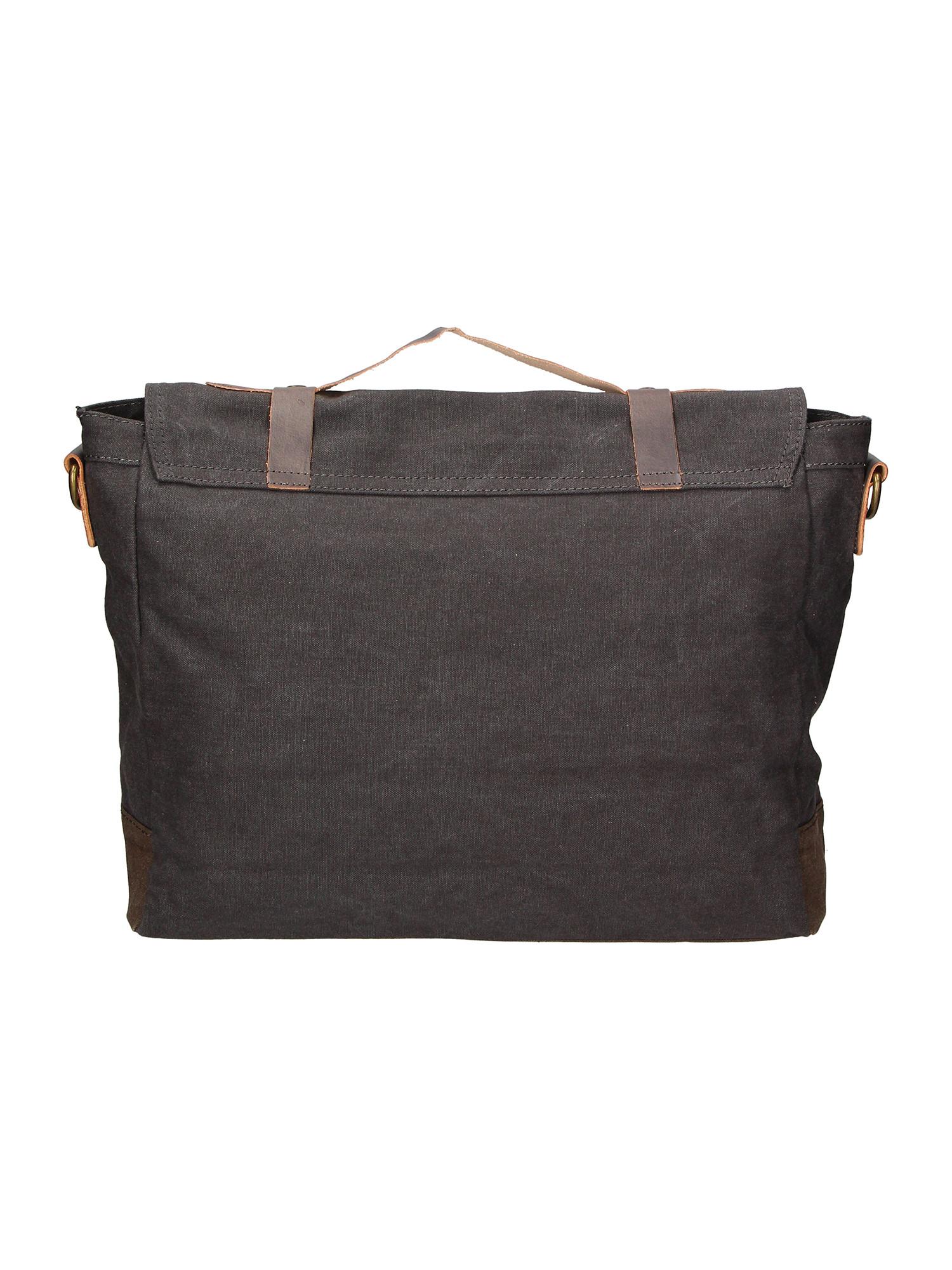 Gave Lux Canvas und Leder Umhängetasche  