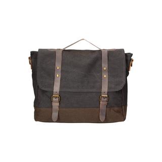 Gave Lux Canvas und Leder Umhängetasche  