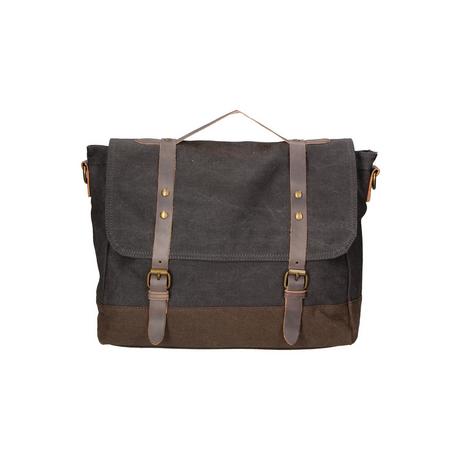 Gave Lux Canvas und Leder Umhängetasche  