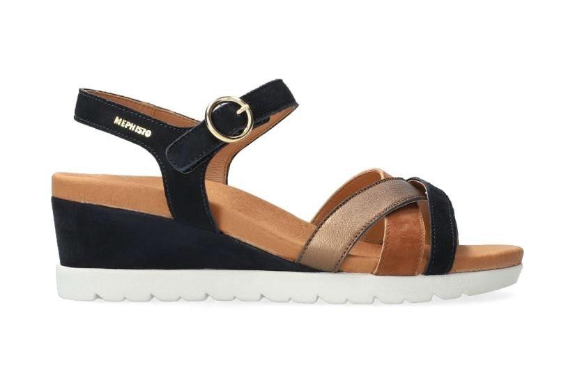 Image of Yrena - Wildleder Sandale Damen Blau 37