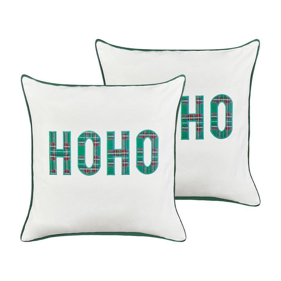 Beliani Dekokissen 2er Set aus Baumwolle Klassisch JOYCANDY  