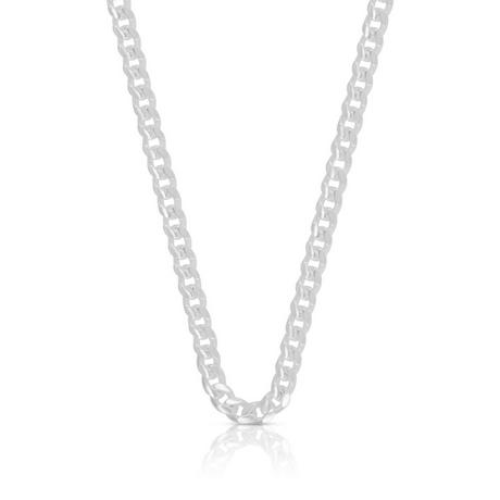 MUAU Schmuck  Collier gourmette en argent 925, 4,5mm, 60cm 