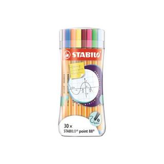 STABILO  STABILO Fineliner Point 88 Sleeve 8830-4 30 Stück ass. 