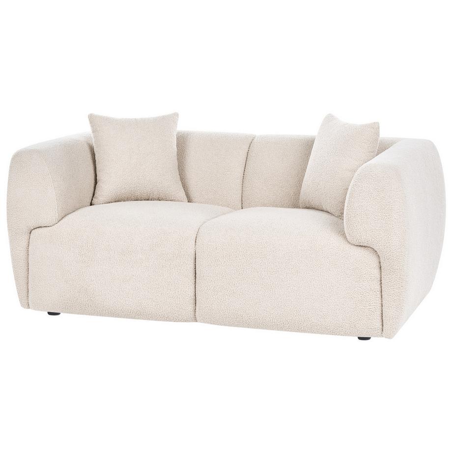 Beliani Canapé 2 places en Bouclé Minimaliste VALBY  